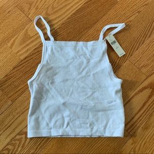 Anthropologie White Tank Top SZ XS/S